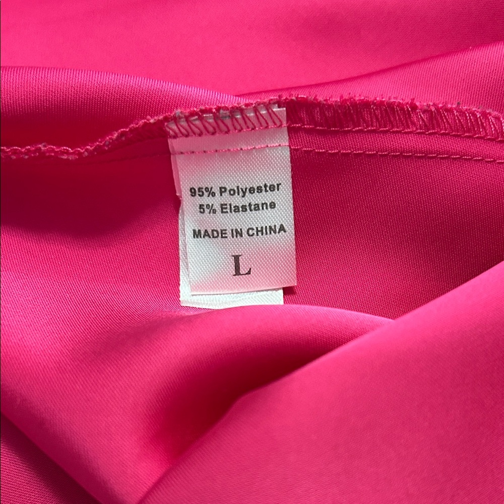 Fuchsia Satin Maxi Skirt - Women's Flowing Silhouette - Picture 3 of 3
